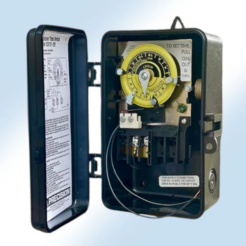 CD104 pool timer with heater delay circuit, 24 hour mechanical